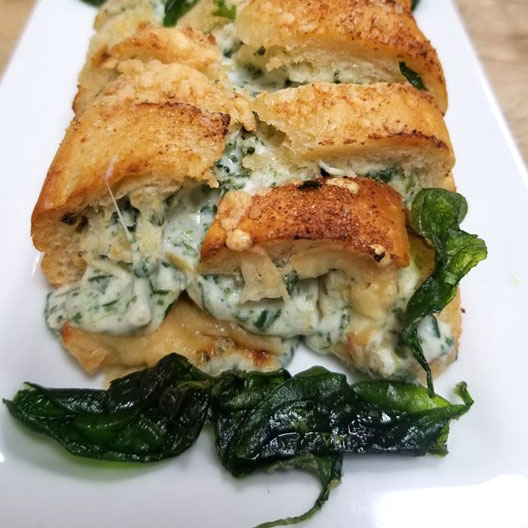 Spinach Artichoke Bread